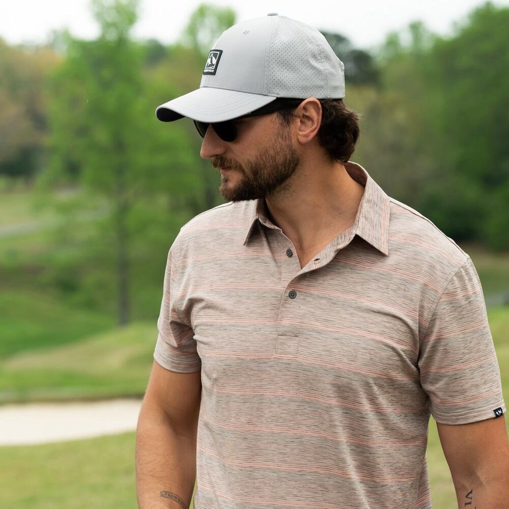 Fish Hippie Polo Shirt Mens Stretch Performance Golf Casual Large